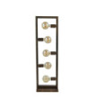 Oblong Floor Lamp Mild Steel Rustic Brown