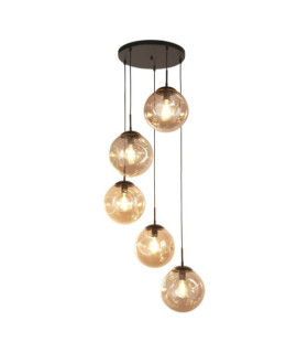 Suspension Punch Acier doux,verre Noir