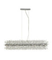 Suspension Sunburst Acier doux,verre Clair, chromé