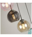 Suspension Mardi Acier doux,verre Noir