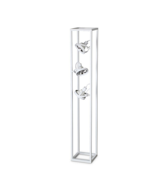 AUDIO White Metal Floor Lamp