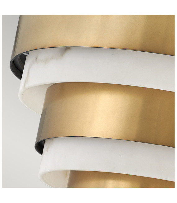 Hinkley Faux Alabaster Ceiling Light, Heritage Brass Steel