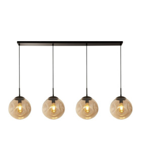 Punch pendant light Mild steel, Black glass