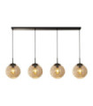 Suspension Punch Acier doux,verre Noir