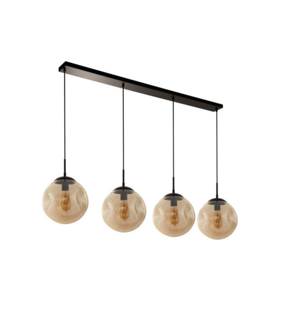 Suspension Punch Acier doux,verre Noir