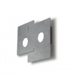 Plafonnier SQUARE blanc 2 ampoules