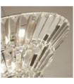 Savannah pendant light Mild steel, clear glass, chrome