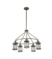Suspension extérieur Kichler Aluminium,laiton,verre grainé transparent Bronze bruni