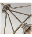 Suspension extérieur Kichler Aluminium,laiton,verre grainé transparent Bronze bruni