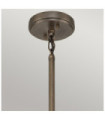 Suspension extérieur Kichler Aluminium,laiton,verre grainé transparent Bronze bruni