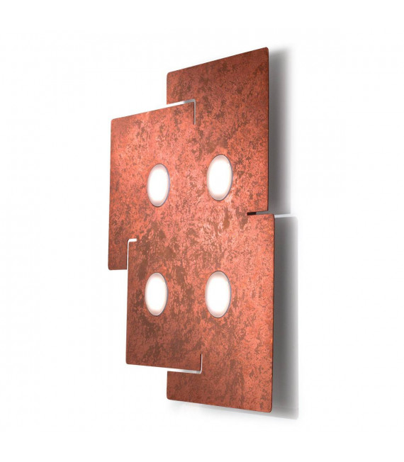 Plafonnier SQUARE blanc 4 ampoules