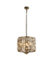 Bijou pendant light Mild steel, glass Antique Brass