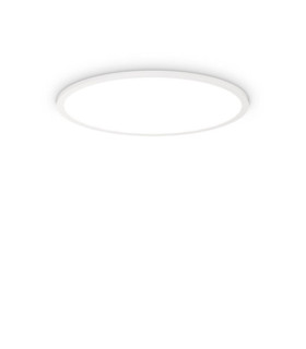 FLY Lámpara de techo LED Metal, plástico, aluminio Blanco mate