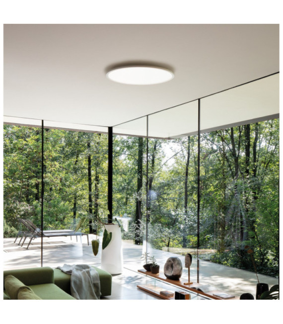 Plafoniera LED FLY Metallo, plastica, alluminio Bianco Opaco