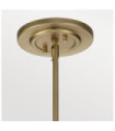 Suspension Fusion Opal Glass, Steel, Painted Natural Brass