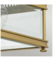 Holborn outdoor ceiling light Clear glass, solid brass Brushed brass