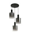 Suspension Sweden Acier doux,verre Noir