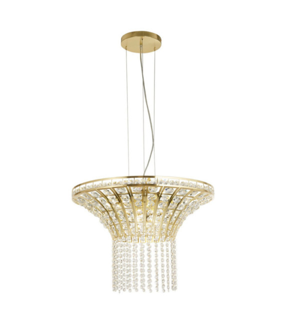 Suspension Gemma Acier doux,cristal Laiton