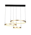 Suspension LED Grace Acier doux,aluminium,acrylique Or, Noir
