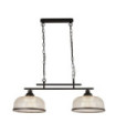 Highworth pendant light Mild steel, Clear glass, black