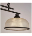 Highworth pendant light Mild steel, Clear glass, black