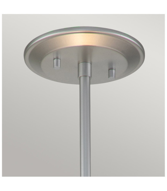Suspension Ziggy Verre,Acier Argent Laqué