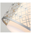 Ziggy Pendant Glass, Lacquered Silver Steel