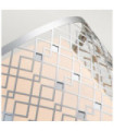 Suspension Ziggy Verre,Acier Argent Laqué