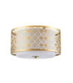 Ziggy Pendant Glass, Lacquered Gold Steel