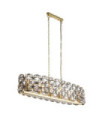 Iris pendant light Mild steel, glass Brass