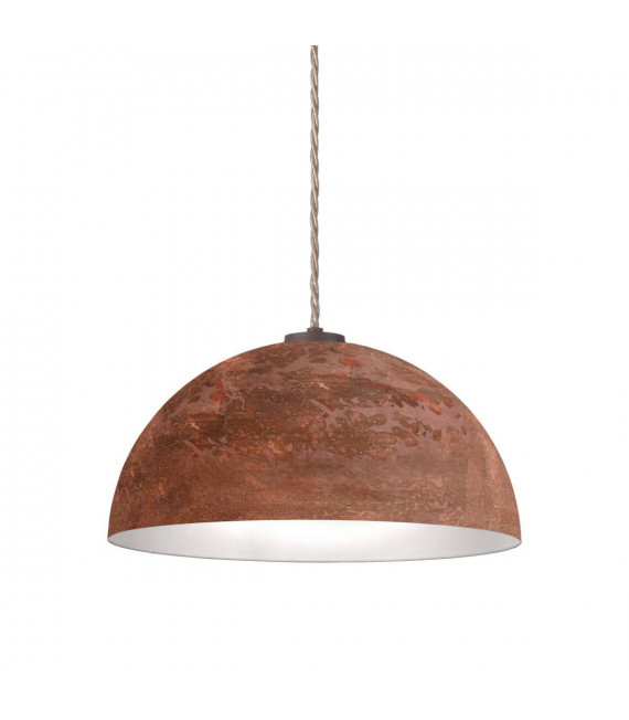 CULT Lampada a sospensione in acciaio Corten 1 lampadina