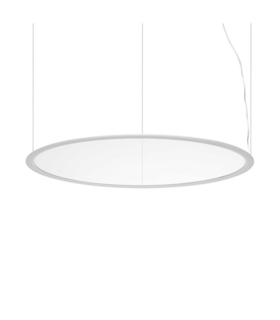 Lampada a sospensione LED Orbit in metallo bianco