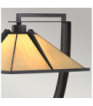 Lampe de table Pomeroy Verre d'art,acier Bronze occidental