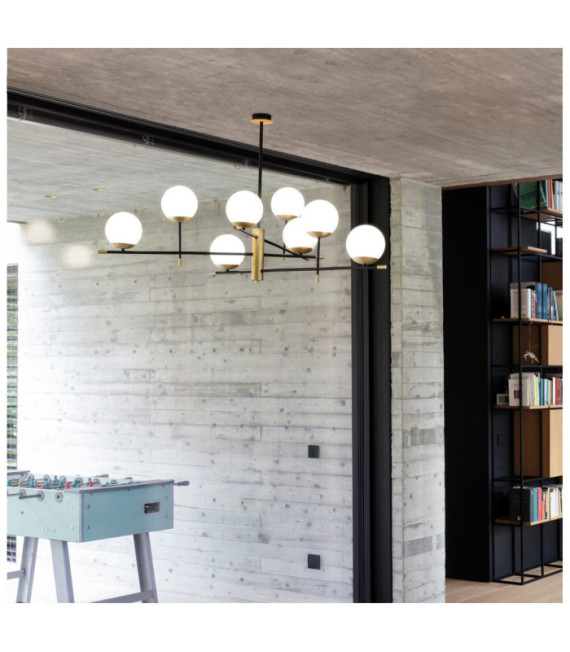 GOURMET Ceiling Light Glass, Metal Brass