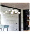 GOURMET Ceiling Light Glass, Metal Brass