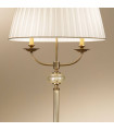 Lampadaire classique ASCOT laiton antique 2 ampoules