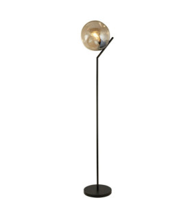 Lampadaire Punch Acier doux,verre Noir