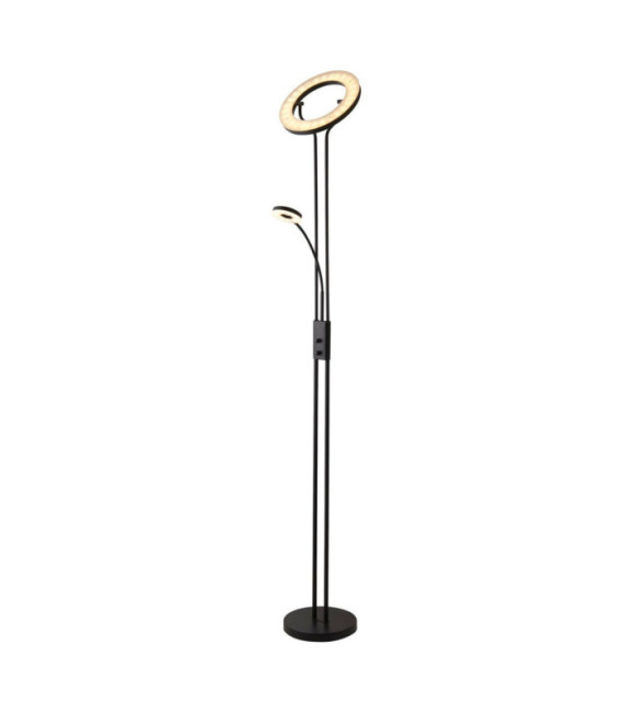 Lampadaire Mother, Acier doux,acrylique Noir
