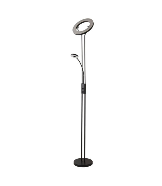 Mother Floor Lamp, Mild Steel, Black Acrylic