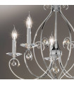 Chandelier classique CARAT chrome 5 ampoules