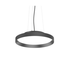 FLY LED-Pendelleuchte Glas, Metall Mattschwarz