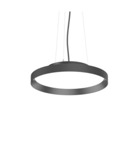 FLY LED pendant light Glass, Metal Matt black