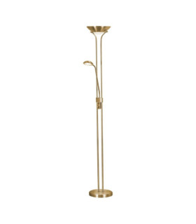 Lampada da terra Mother, acciaio dolce, acrilico, vetro ottone satinato