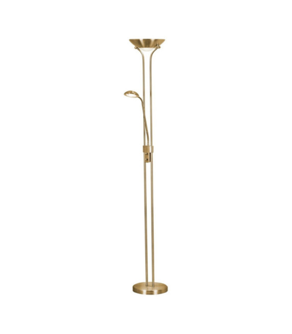 Lampada da terra Mother, acciaio dolce, acrilico, vetro ottone satinato