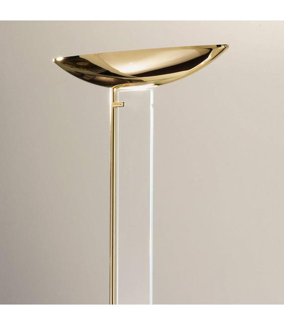 Lampada da terra design DELPHI Gold 24 carati 2 lampadine