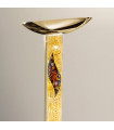 Lampadaire design DELPHI Or 24 Carats 2 ampoules