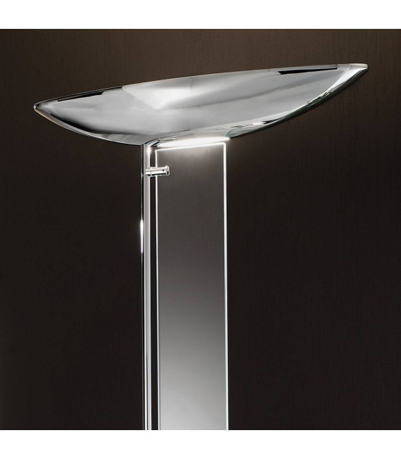 Design Stehleuchte DELPHI Chrom 2 Lampen