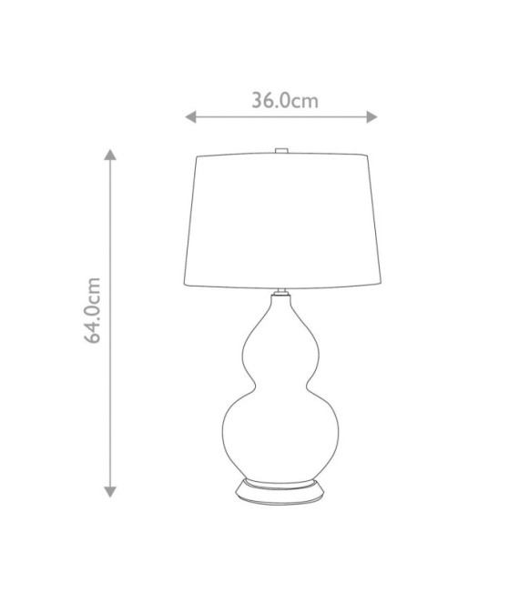Lámpara de mesa Isla con base de cerámica, acero, pantalla de seda sintética, níquel pulido