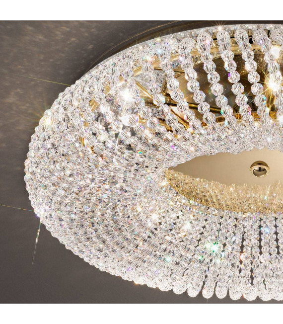 Plafoniera design CARLA 24 carati oro 5 lampadine