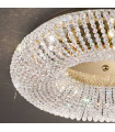 Plafonnier design CARLA Or 24 Carats 5 ampoules